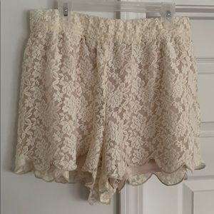 Free People Lace Shorts